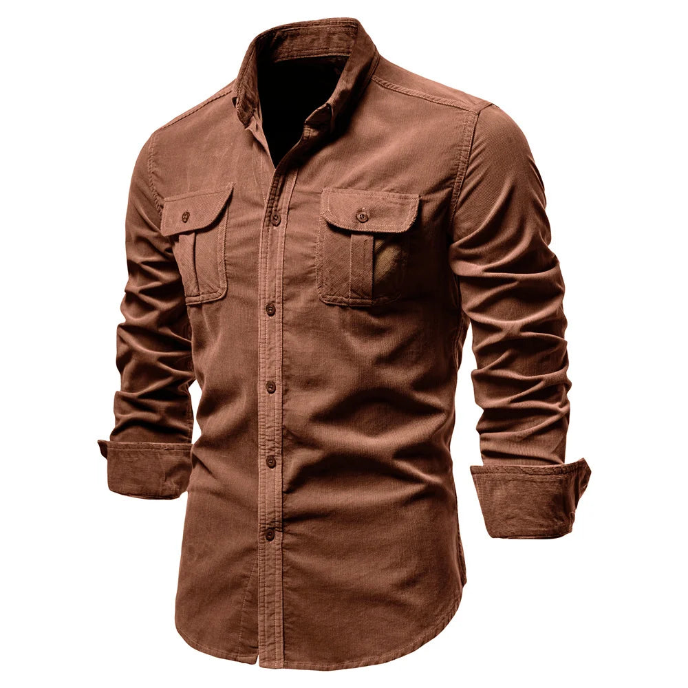 2021 New Single Breasted 100% Cotton Men's